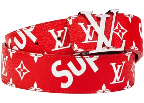 supreme x louis vuitton belt fake|louis vuitton supreme monogram.